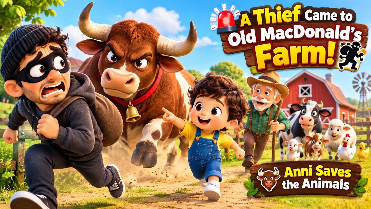 🚨 A Thief Came to Old MacDonald&rsquo;s Farm! 🐂 | Anni Saves the Animals @AnnisGiggleBox 
