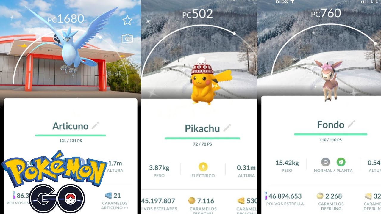 🆕✨Articuno con fondo de PokéPark Kanto + Incursiones Pikachu y Deerling con fondo Pokémon GO 🇯🇵🇰🇷