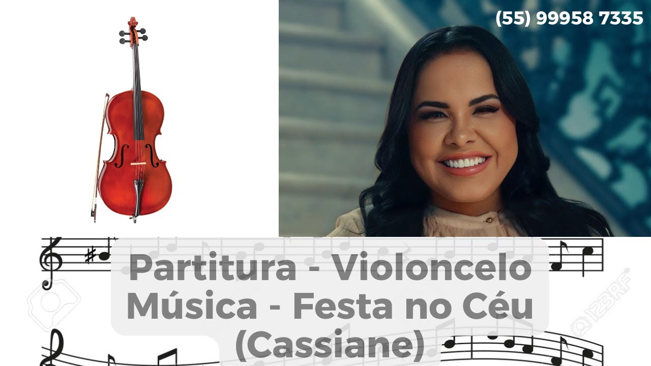 Partitura FESTA NO CÉU - Cassiane - Violoncelo