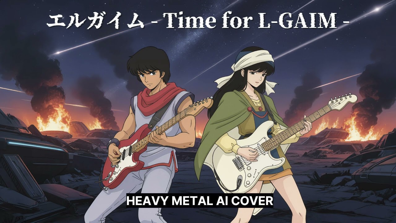 重戦機エルガイム OP Time for L-GAIMをヘビーメタルAIカバーしてみた。