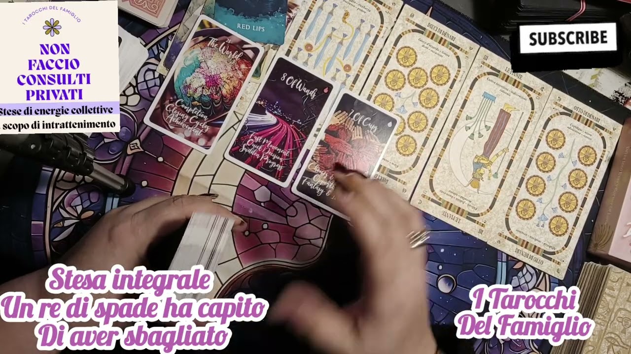 Stesa integrale: un Re di Spade ha capito di avere sbagliato #letturatarocchi 