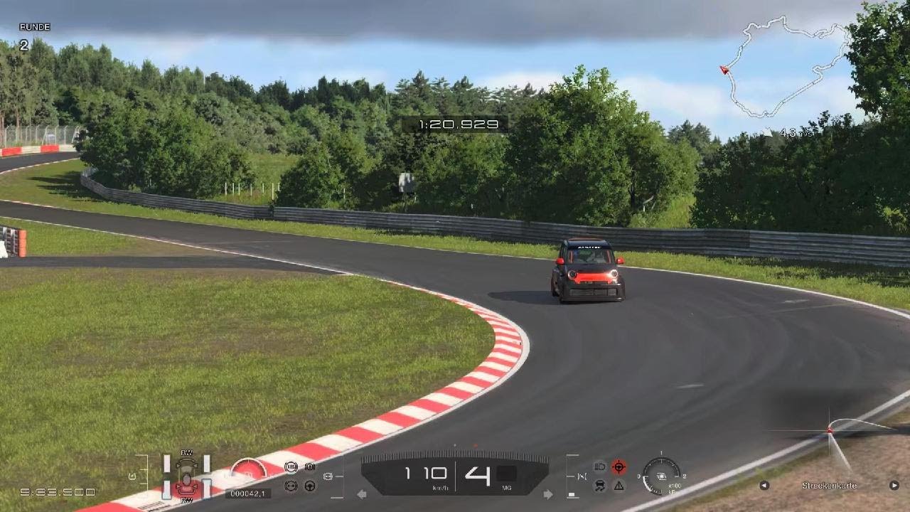 GT7 - Runde auf Nordschleife - mit     Honda N-ONE RS'22 - Update Car -        mal testen was geht