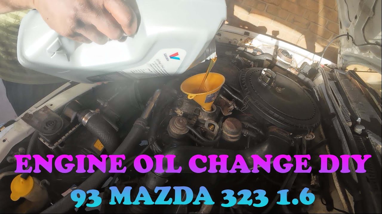 Engine Oil and Filter Change DIY | 1993 Mazda 323 1.6 Auto