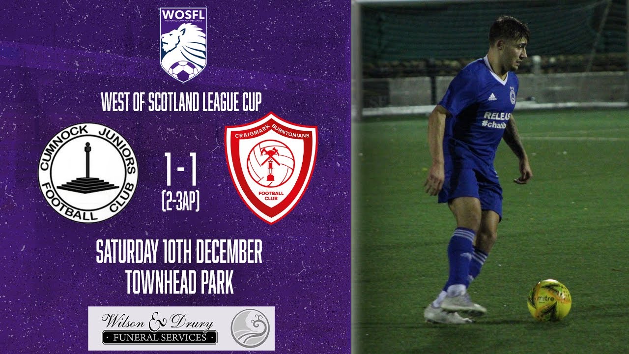 Cumnock Juniors 1-1 Craigmark Burntonians (2-3AP) | WOSFL League Cup Second Round | 10/12/22