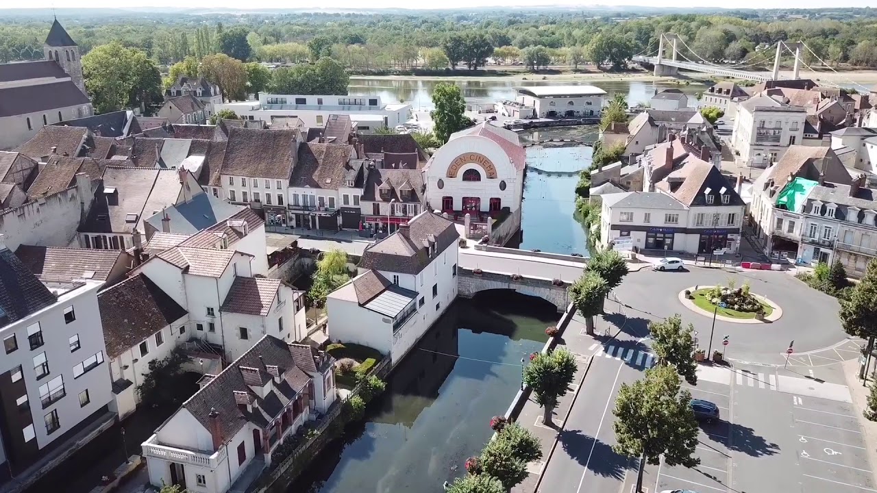 Cosne-Cours-sur-Loire depuis les airs ! Drone DJI Mavic Pro Platinium