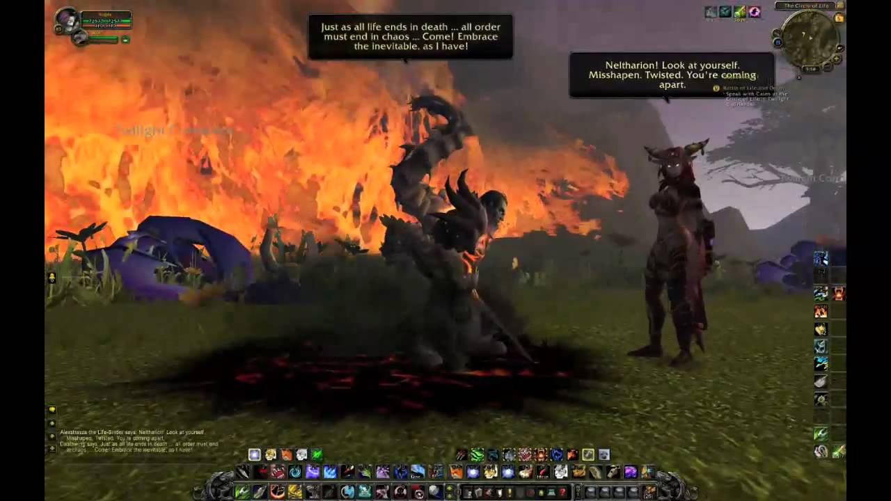Cataclysm - Alexstrasza vs Deathwing quests (Cutscene included)