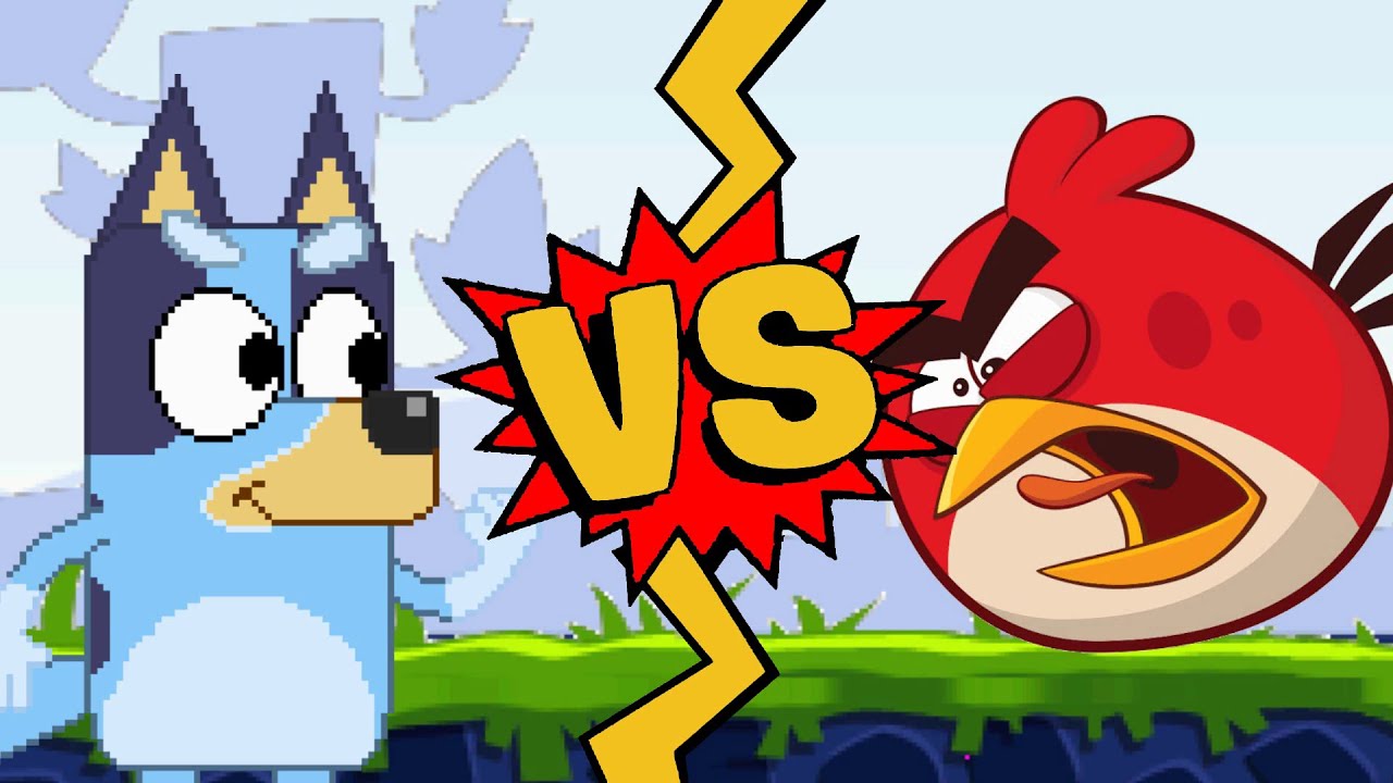 M.U.G.E.N Battles | Bluey vs Red Bird | Bluey vs Angry Birds