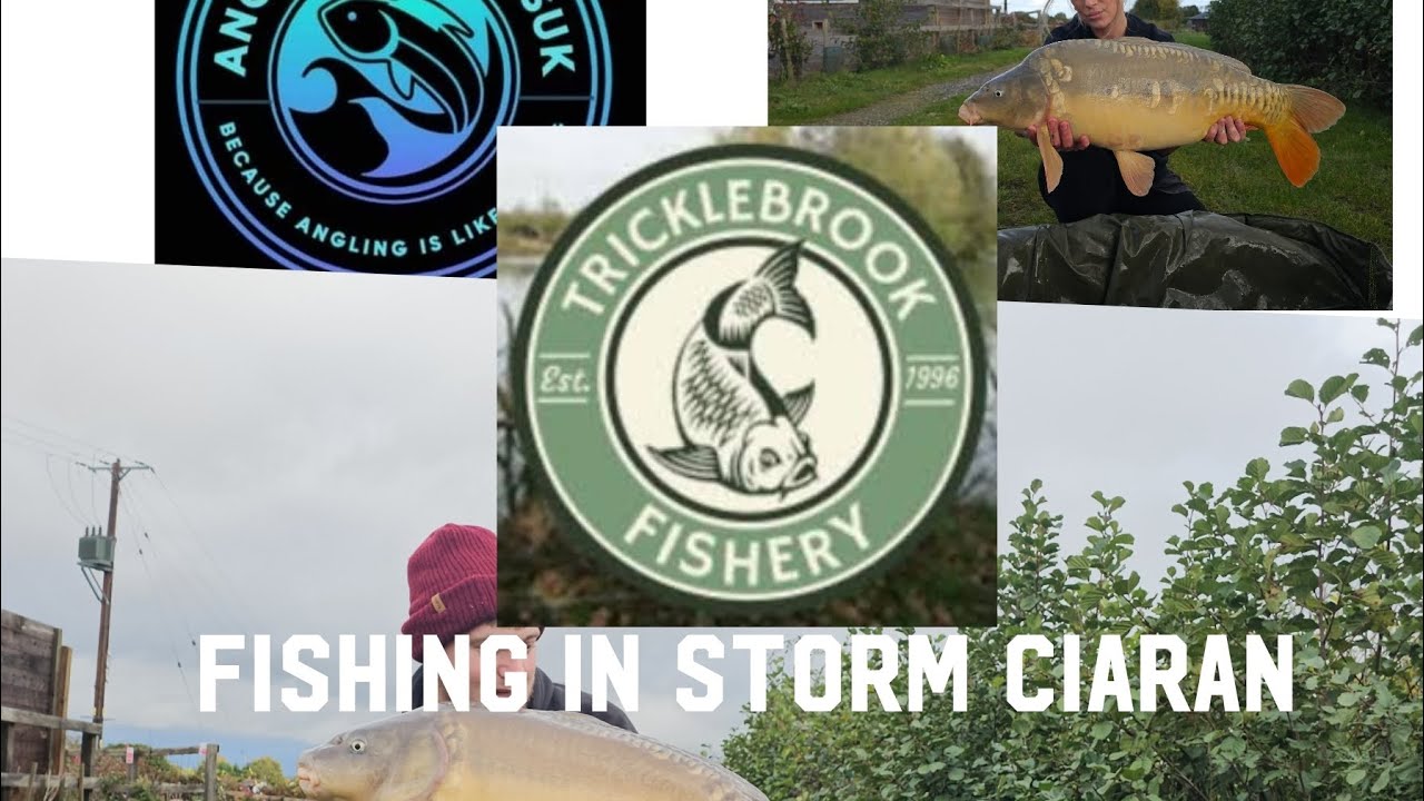 @Anglingaddictsuk. episode 14 tricklebrook fishery, storm ciaran, autumn carp fishing