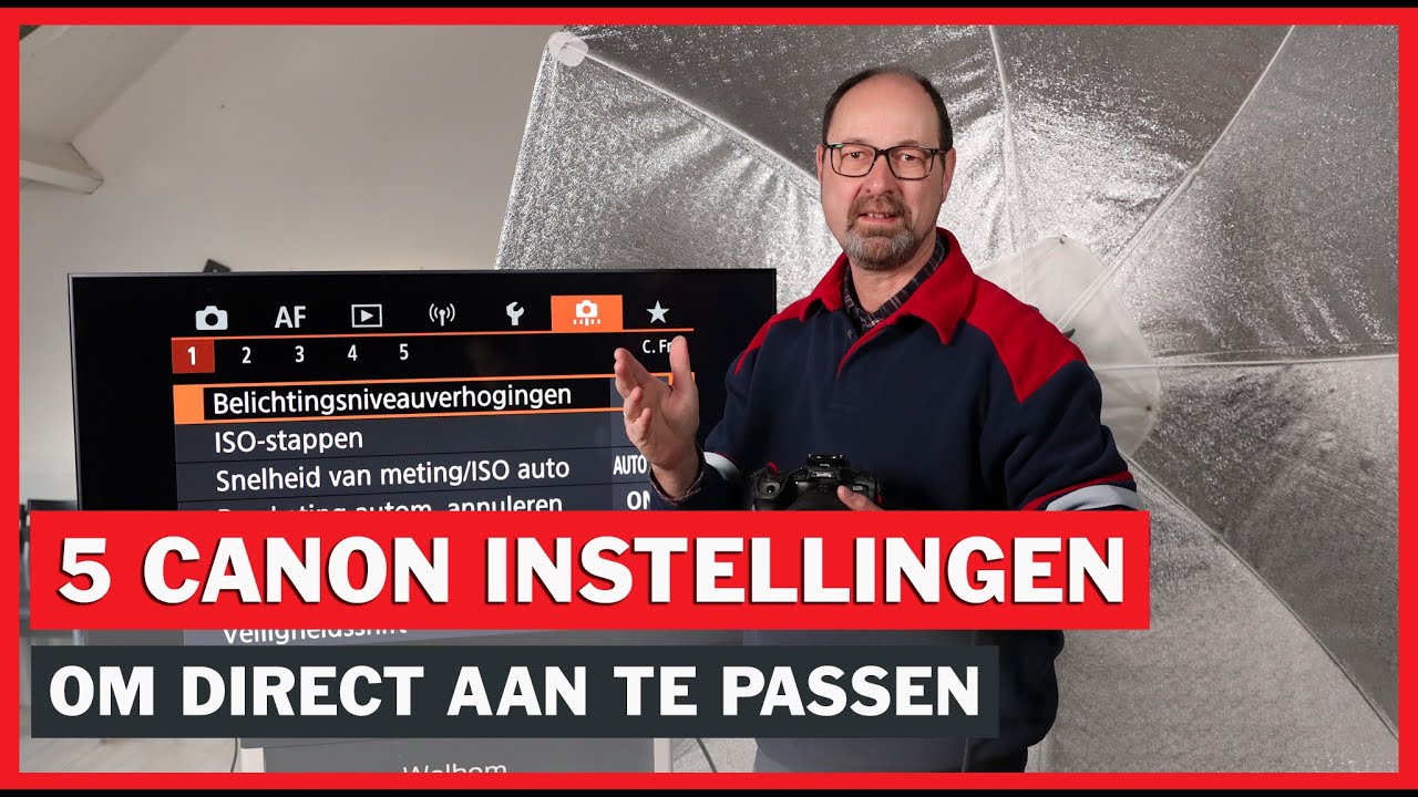 Verander altijd direct deze 5 instellingen van je Canon (systeem)camera