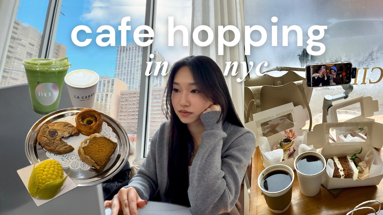 NYC Vlog | Spend 48 hours cafe hopping with me (my fav pastries, aesthetic spots, loads of coffee)