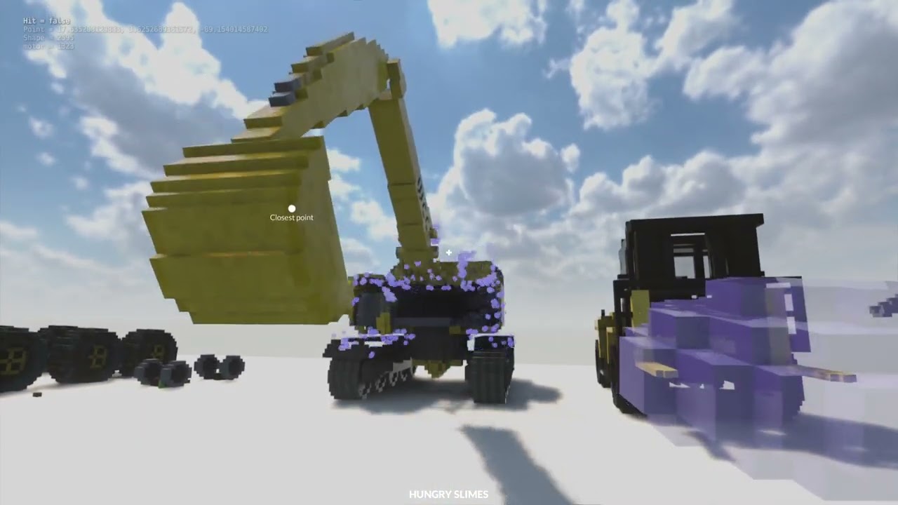 heavy vehicles vs hungry Slime / Teardown
