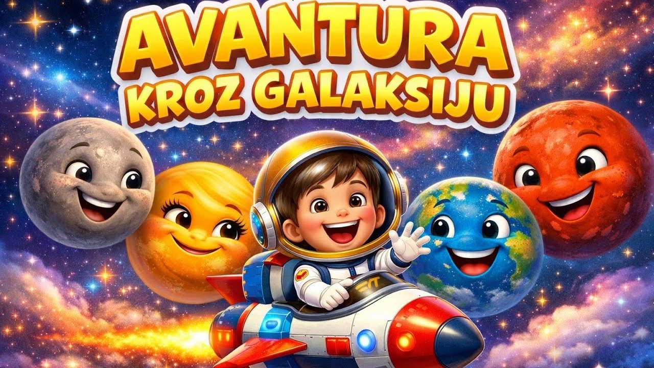 Mali astronaut 🚀🌍🪐- Edukativna pesma za decu o planetama | Planete Sunčevog sistema | Muzika za decu