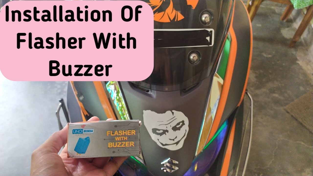 Installation Of Flasher With Buzzer In Burgman Street125|| Key Tuner|| burgman 125 modified