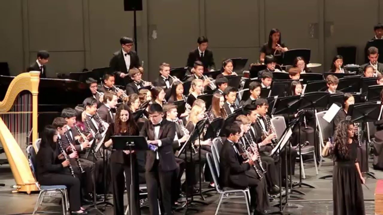 CBDA 2016 All-State High School Concert Band Performed Lightning Field by John Mackey