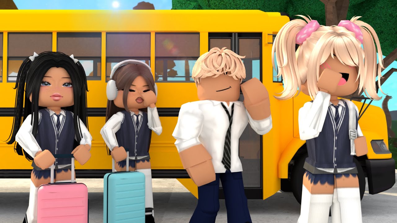 SCHOOL FIELD TRIP MOVIE TO JURASSIC PARK! *HUGE DINOSAURS! * Roblox Bloxburg Voiced RP Roleplay