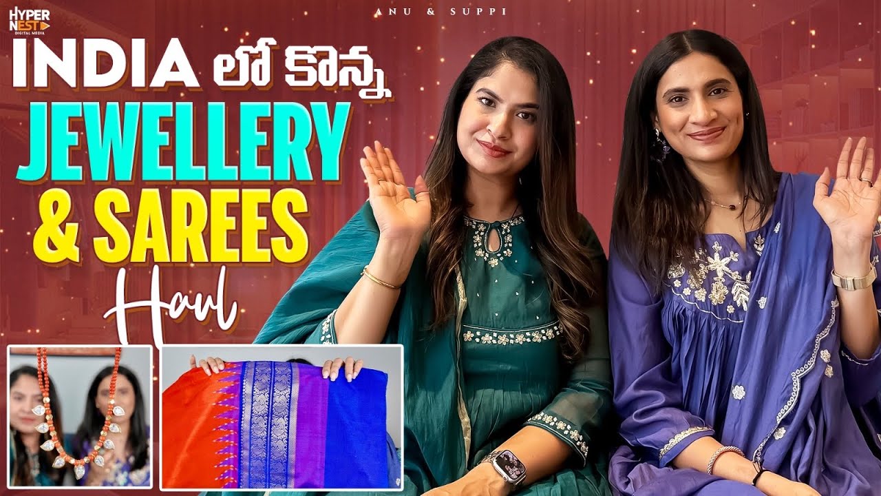 India Shopping Haul | Sarees & Jewellery Haul with Details | Exhibition Picks | Telugu Vlogs UK
