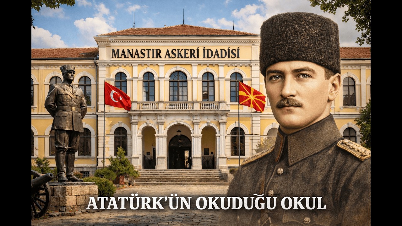 ATATÜRK'ÜN OKUDUĞU OKULA GİTTİM ! MANASTIR ASKERİ İDADİSİ / MAKEDONYA #macedonia #atatürk #vlog
