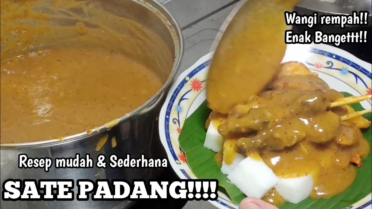 CARA BUAT KUAH SATE PADANG, SATE PADANG OTENTIK #satepadang
