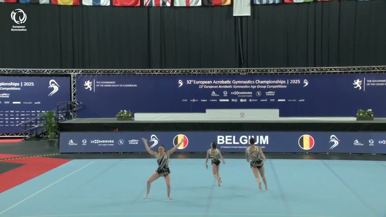 Belgium - 2025 ACRO European Champions, Junior Women's Groups Balance