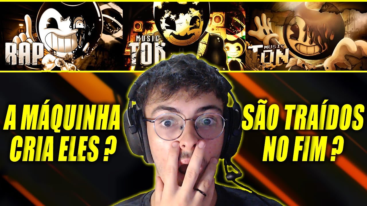 (SÓ VIBE DIFERENCIADA!) REACT 3 em 1 PAPYRUS DA BATATA - Demônio de Tinta e Sammy Lawrence (Bendy)