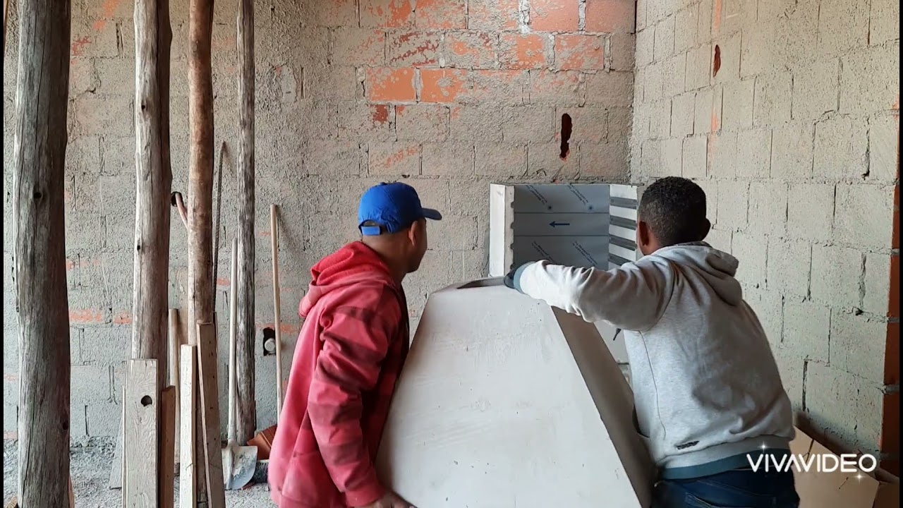 como montar churrasqueira pré moldada passo a passo em tempo real.