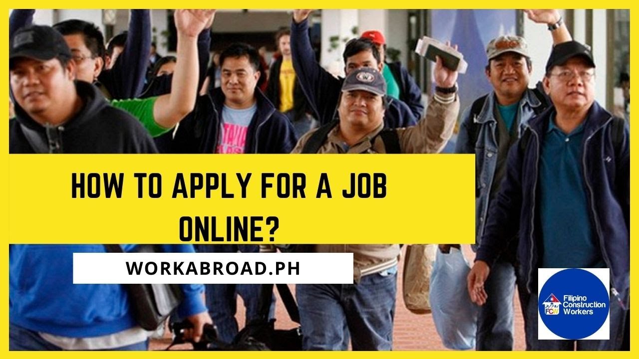 How to apply Filipino overseas job online in  Workabroad.ph website ?