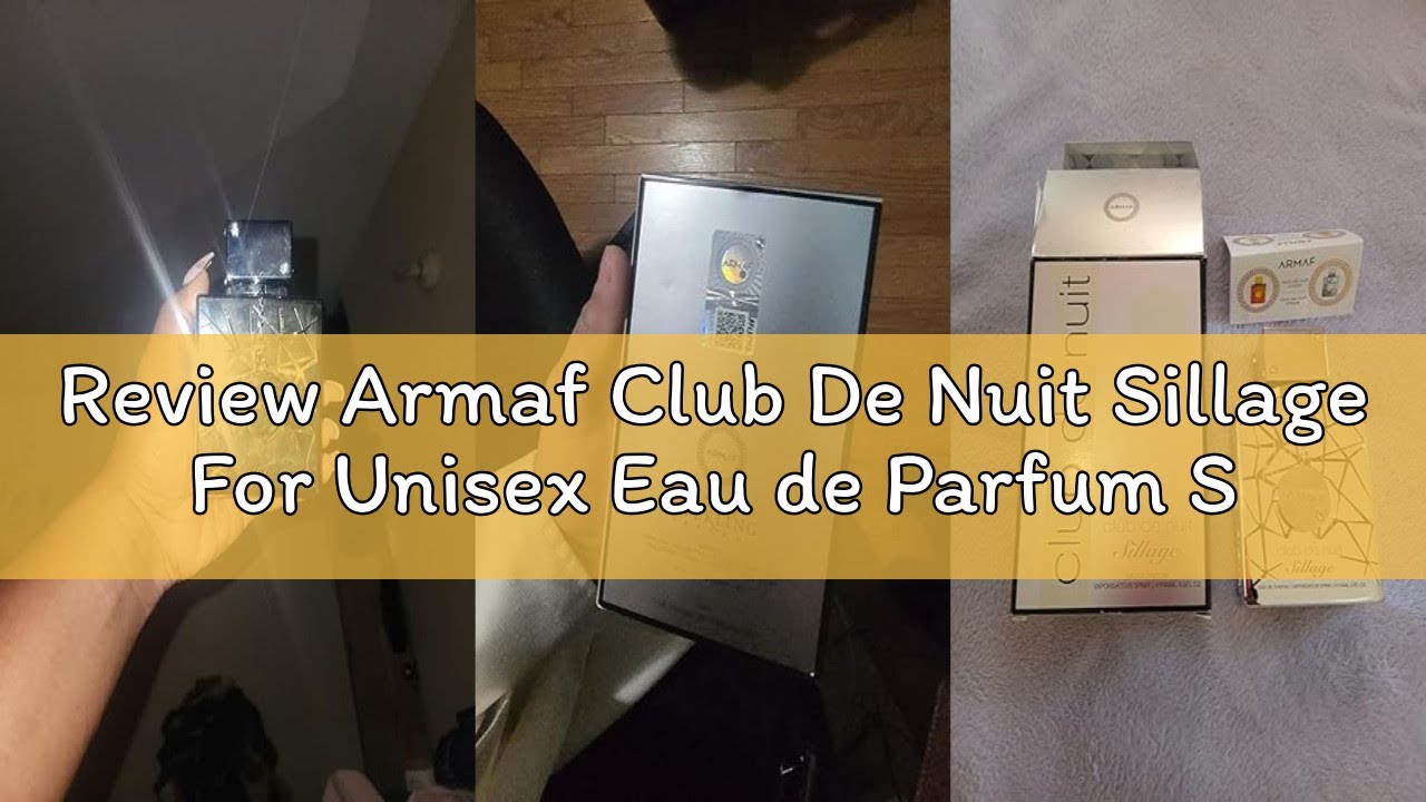 Review Armaf Club De Nuit Sillage For Unisex Eau de Parfum Spray, 3.6 Ounce