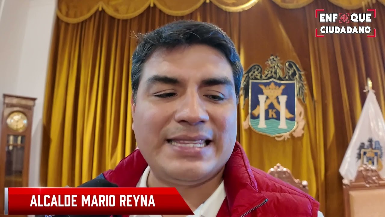 ALCALDE DMARIO REYNA BRINDA DECLARACIONES EN CUANTO A LA INSEGURIDAD Y PEDIDO AL EJECUTIVO.
