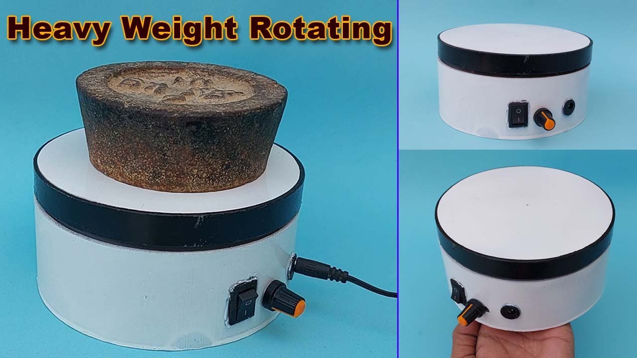 How to make rotating display stand at home | Electric rotating display | DIY rotating display stand
