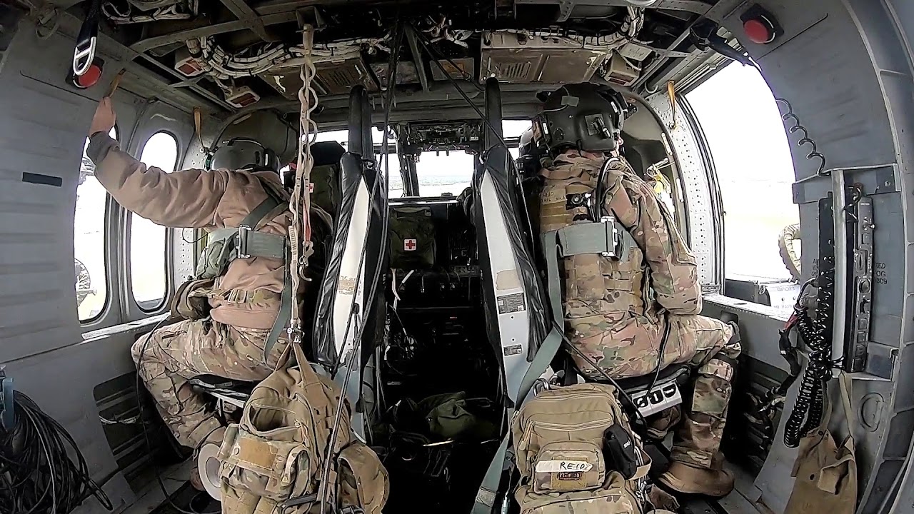 Flying in a HH-60G Pave Hawk