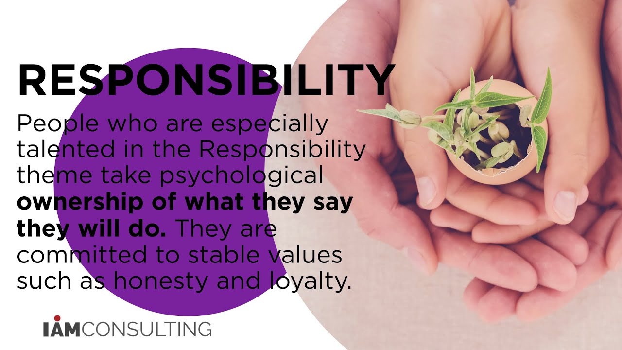 I AM Express Your Strengths: Responsibility