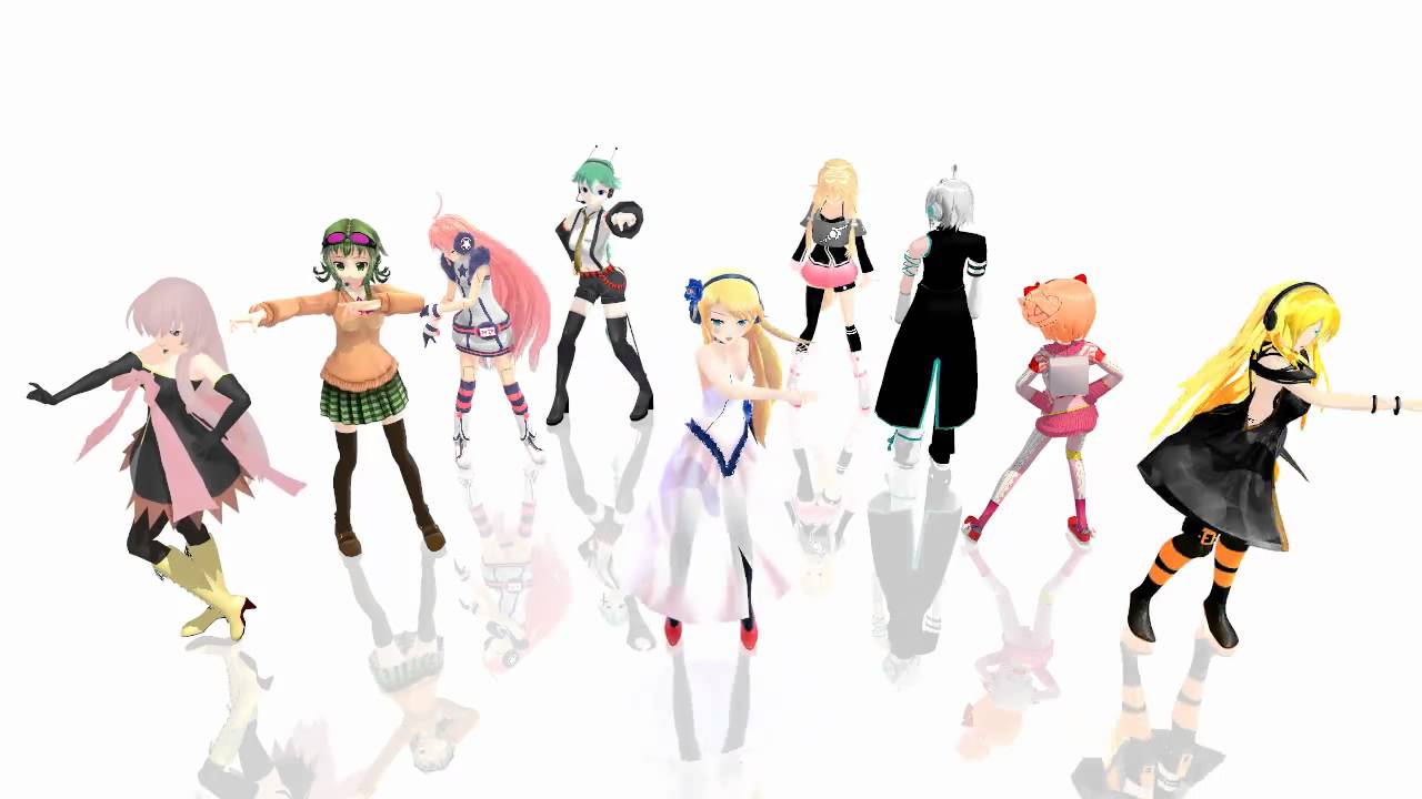 【MMD - Motion Test】 Vocaloid「Night★Medley」