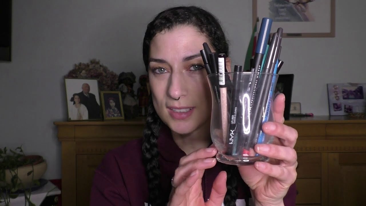 Applying lip liner and lipstick - ASMR soft spoken (Lo-fi Lav) - no tapping