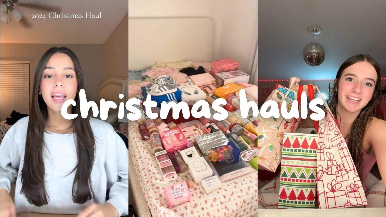 christmas hauls to inspire your wishlist this year🎄🎁🎀 | aesthetic tiktok compilation