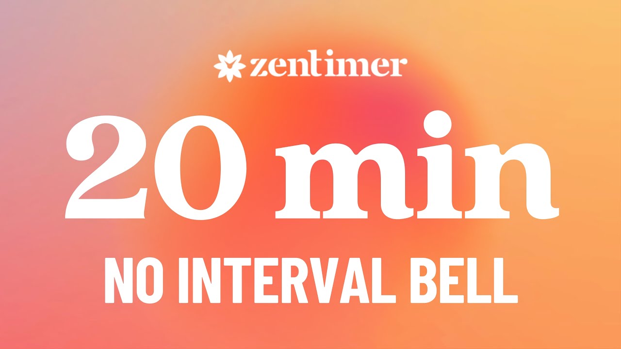 20 Minute Timer with Singing Bowl | Meditation, Focus, Classroom, Yoga & Relaxation