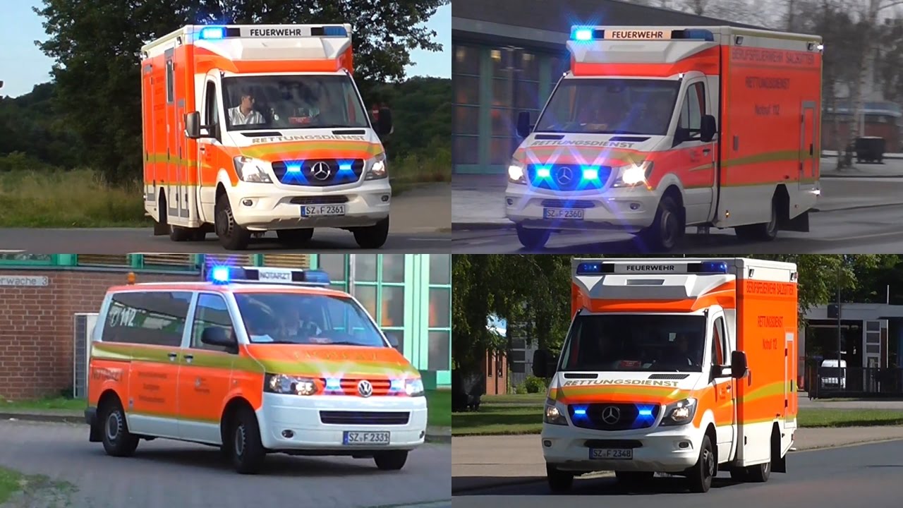 [Zusammenschnitt] Rettungsdienst BF Salzgitter