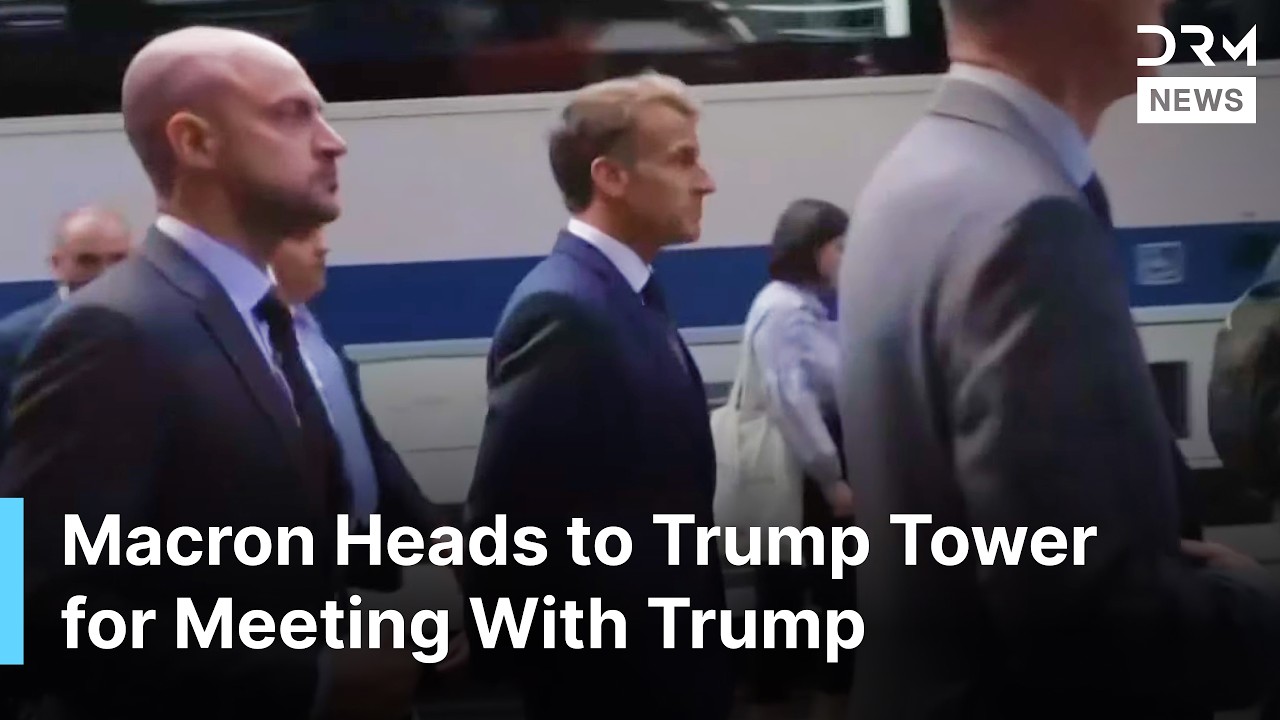 Macron Walks New York Streets, Heads to Trump Tower for Meeting With Trump | AC1N