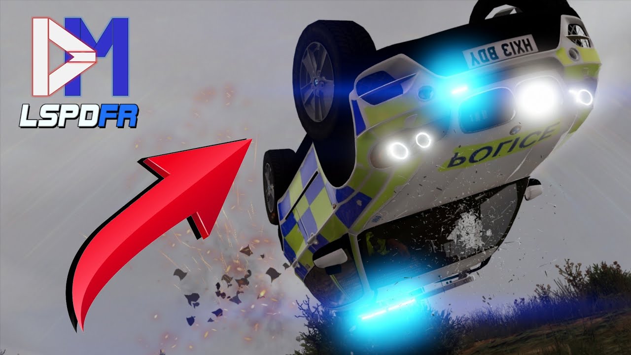 Police CRASH During Pursuit! | Roads Policing Unit - (GTA 5 UK Police Mod - LSPDFR) #41