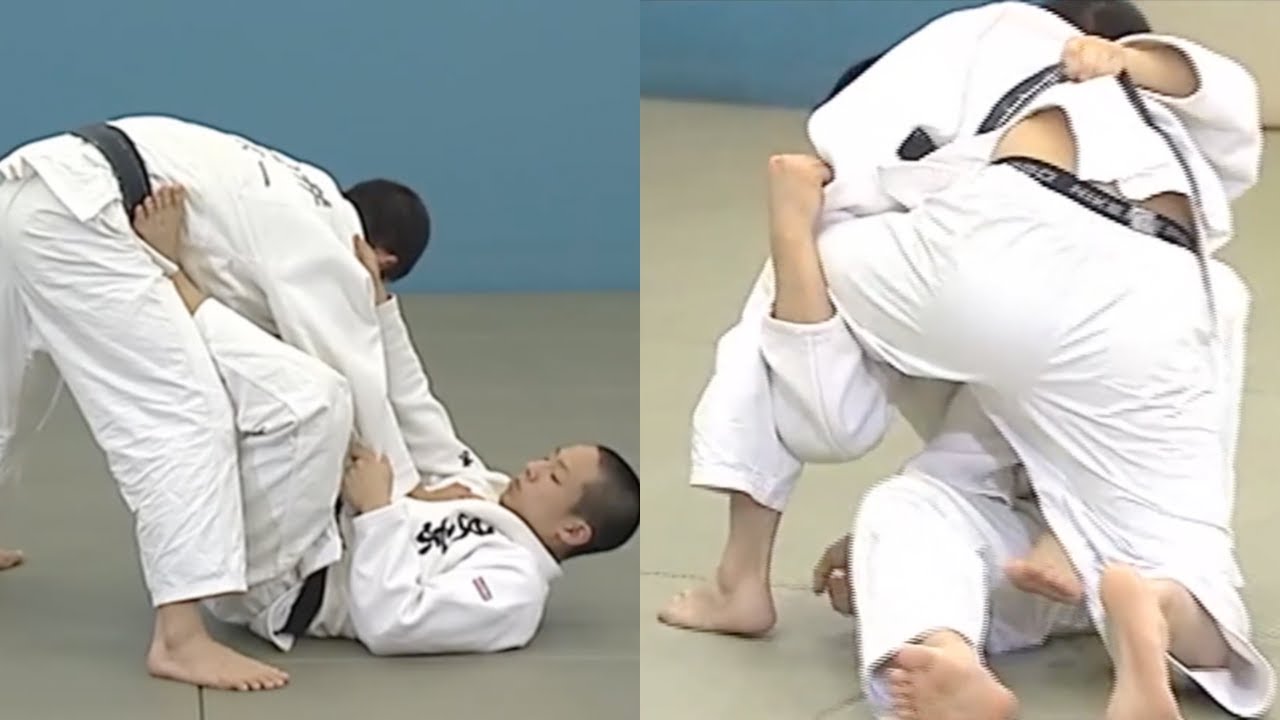 Кодокан демонстрирует красивые и легкие атаки из открытого гарда