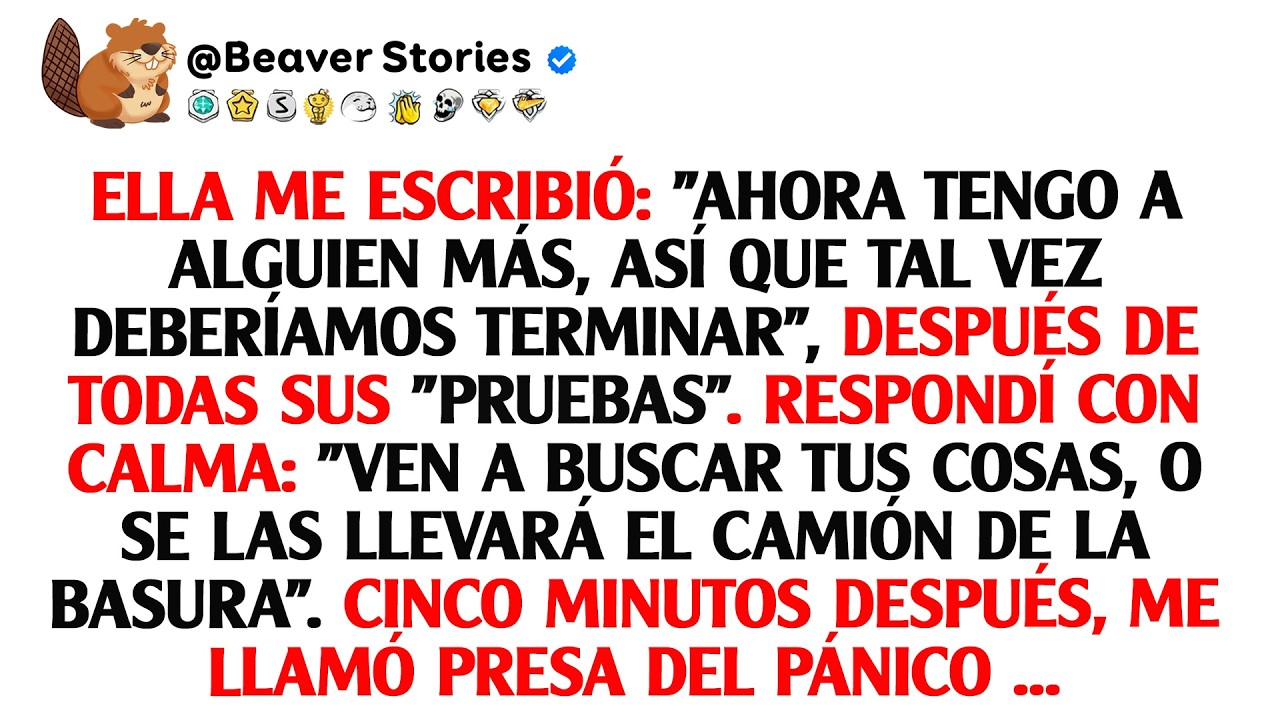 Tras todas sus “pruebas”, escribió: “Estoy con otro… dejémoslo”. Yo, tranquilo…