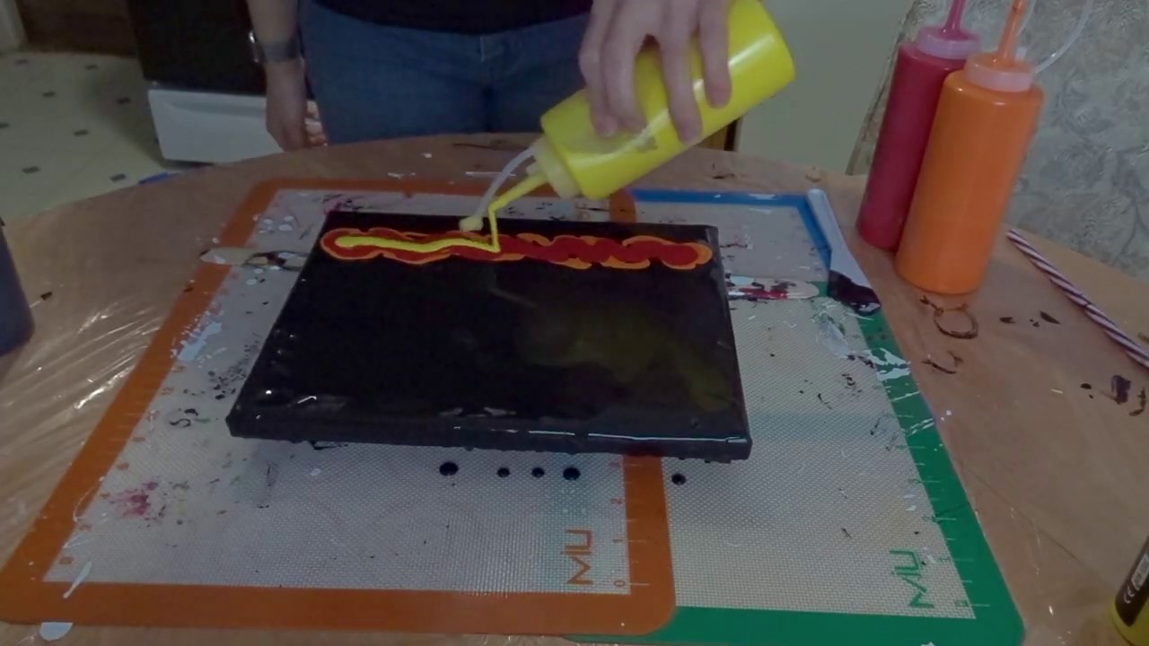 Dancing Flames | Dutch Pour | Acrylic Pour Painting| Abstract Art