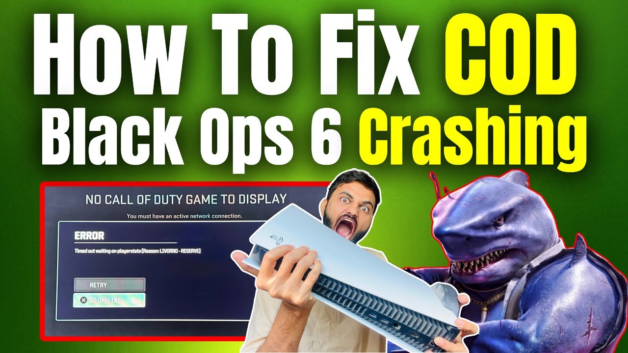 How To Fix COD Black Ops 6 Crashing PS5