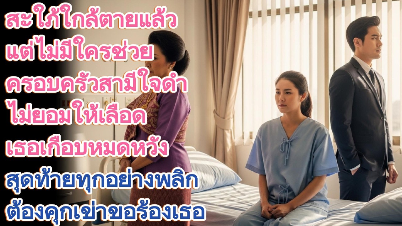 สะใภ้ใกล้ตาย ครอบครัวสามีใจดำไม่ยอมให้เลือด! สุดท้ายต้องคุกเข่าขอร้อง!