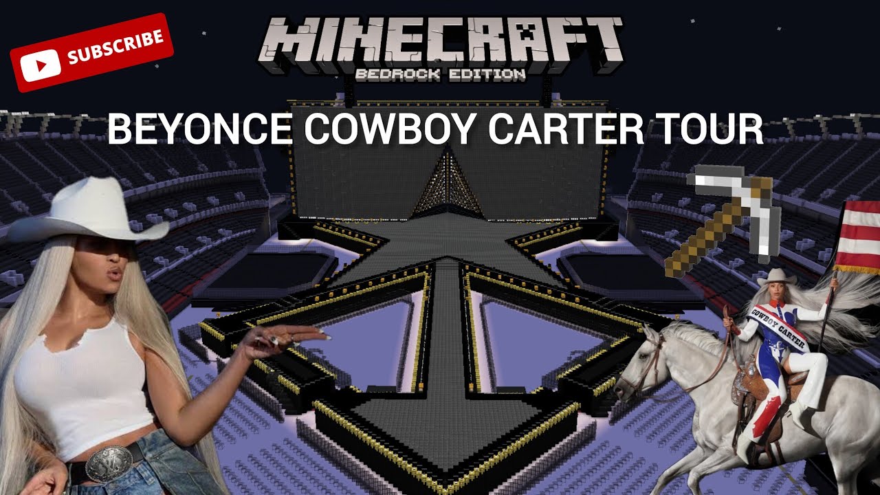 BEYONCE MINECRAFT COWBOY CARTER TOUR TRAILER