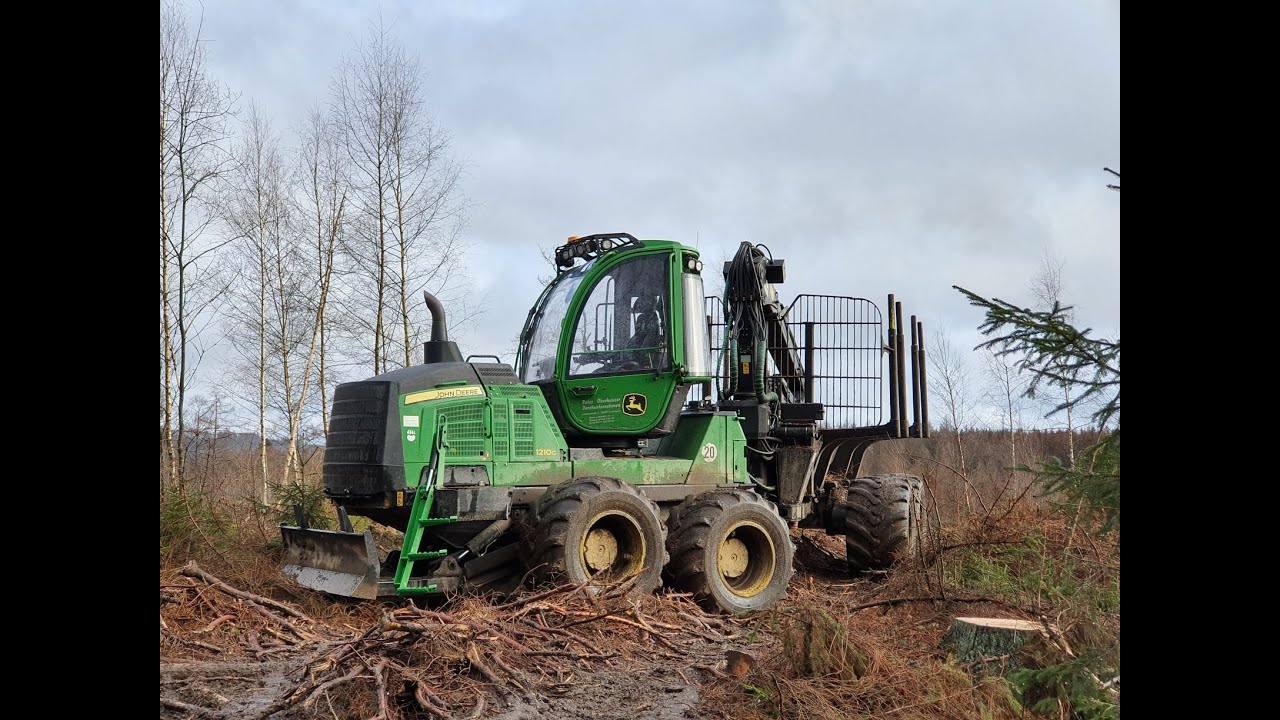 John Deere 1210G • Part-1 • Forstunternehmen Oberhauser • Fast Forwarder • skilled driver