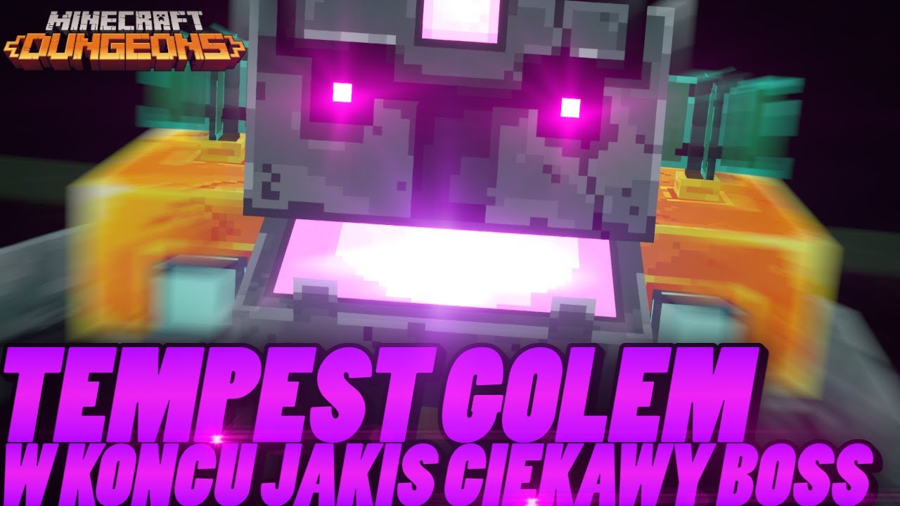 Tempest Golem - w końcu jakiś ciekawy boss! [Minecraft Dungeons][Howling Peaks DLC]