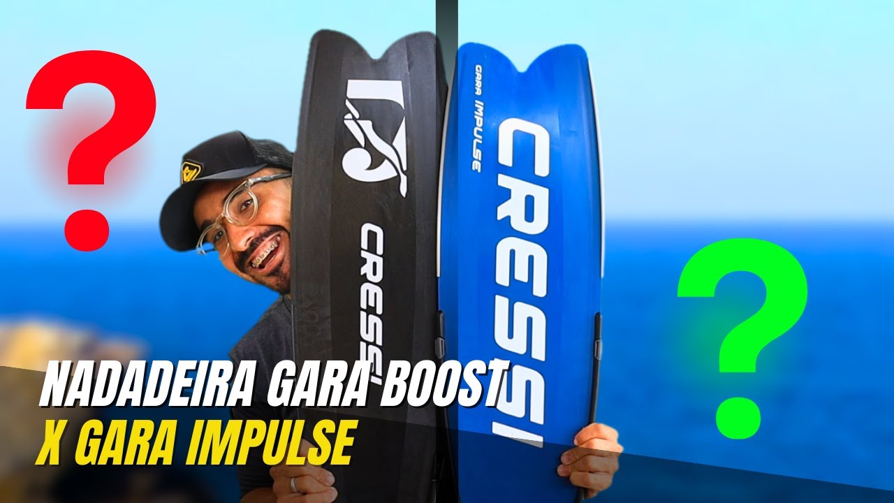 NADADEIRAS DE PALA LONGA - GARA BOOST X GARA IMPULSE - MERGULHO LIVRE E PESCA SUB