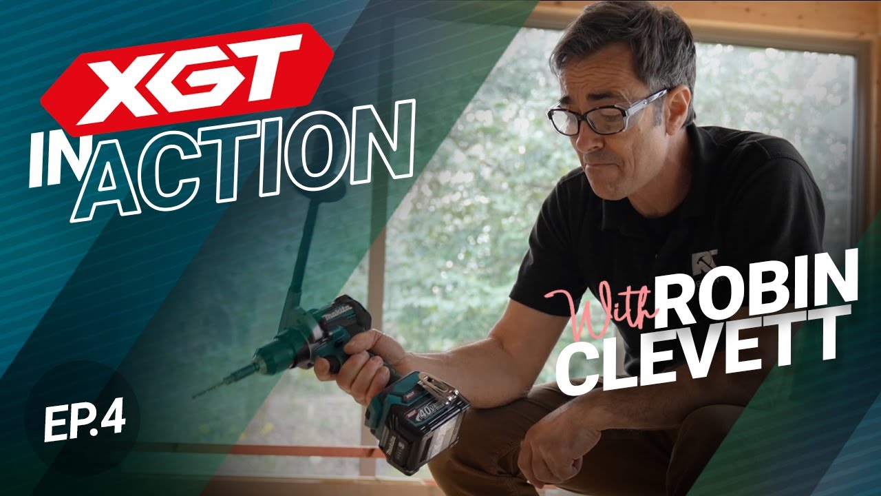 Makita XGT in action with Robin Clevett:  HP001G 40VMax Combi Drill