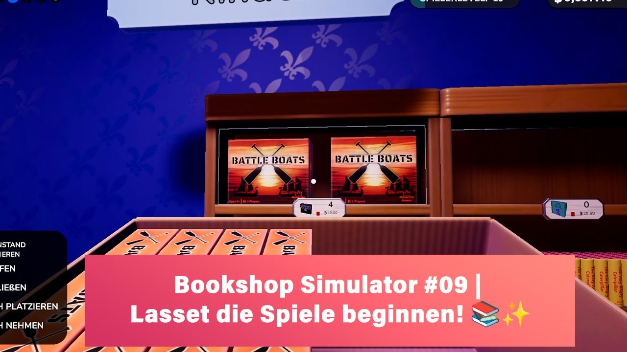 Let's Play Bookshop Simulator #09 | Lasset die Spiele beginnen! 📚✨🎲
