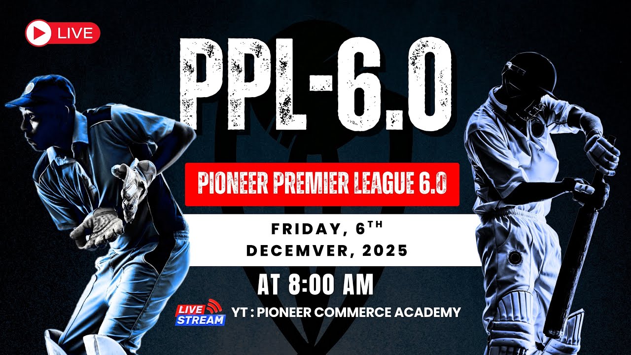 PPL-6.0 | Pioneer Premier League 2025 | Cricket Auction LIVE | Pioneer Commerce Academy